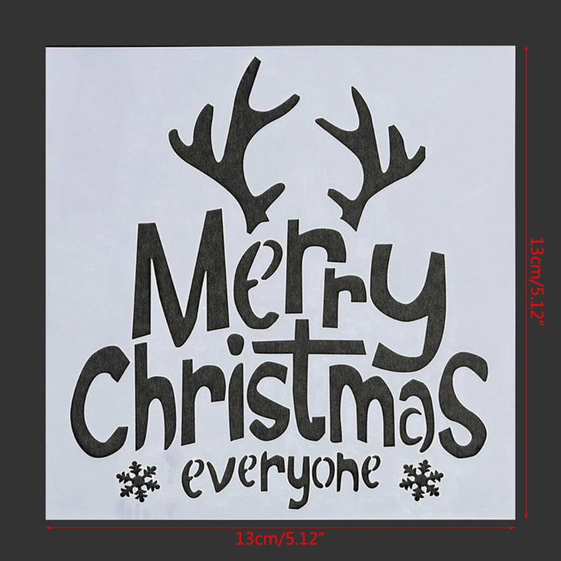 Bộ 6 Khuôn Trang Trí Bánh Kem Họa Tiết Giáng Sinh Bắt Mắt