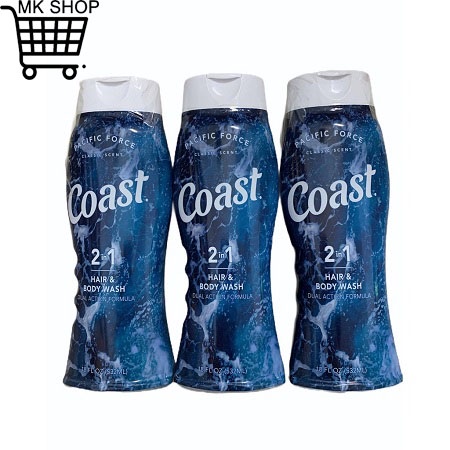 [ Mẫu mới ] Tắm gội  2in1 Coast Mỹ 532ml
