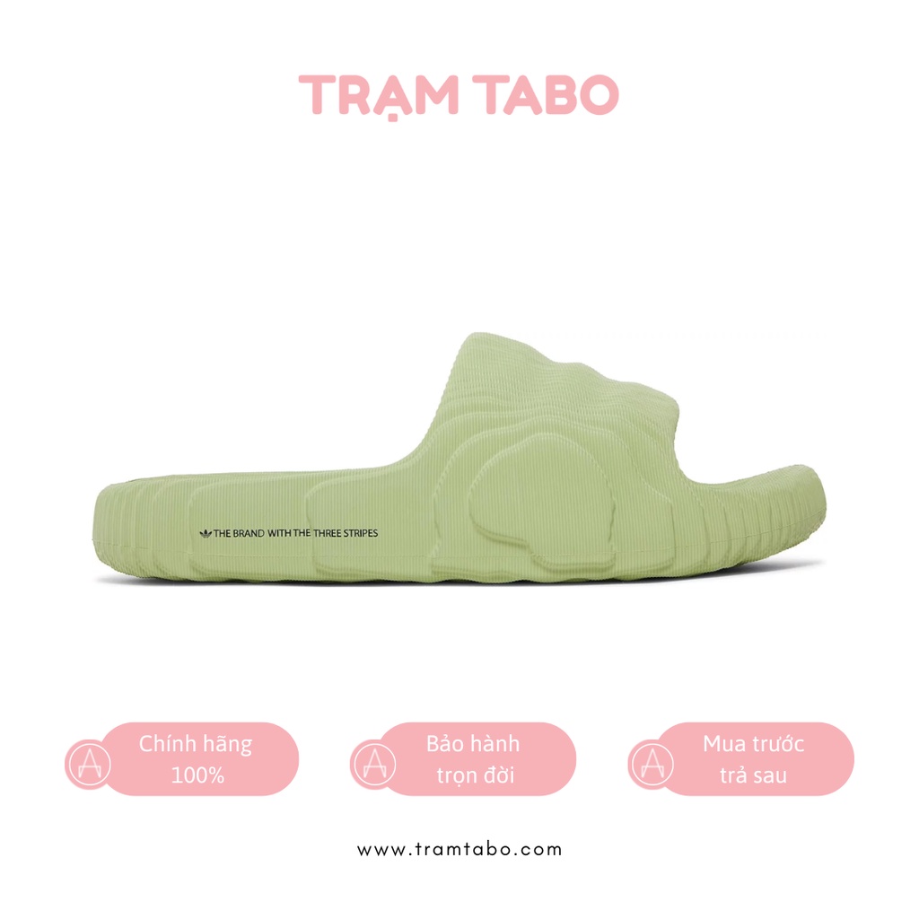 GX6946 - DÉP NAM ADIDAS ADILETTE 22 SLIDES 'MAGIC LIME' - MÀU XANH