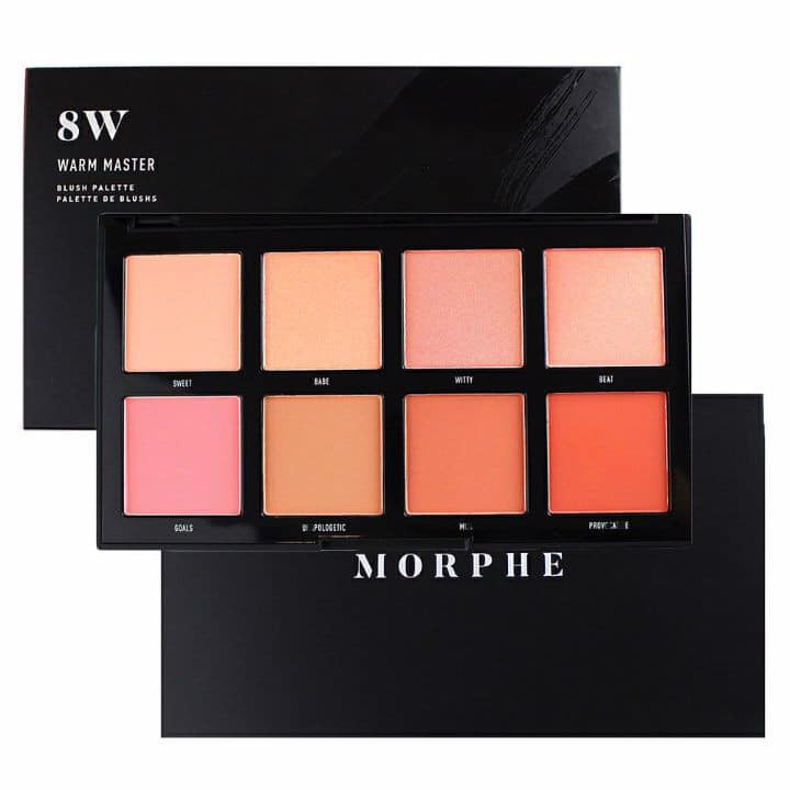 [Morphe 8W] Bảng Phấn Má Hồng Morphe 8W Warm Master Với Chất Phấn Mỏng Mịn, Độ Bám Cao