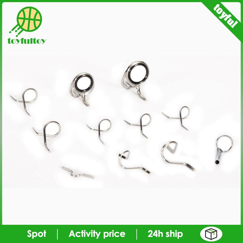 Set 11 Phụ Kiện Vòng Gắn Cần Câu Cá 4-6WT DIY