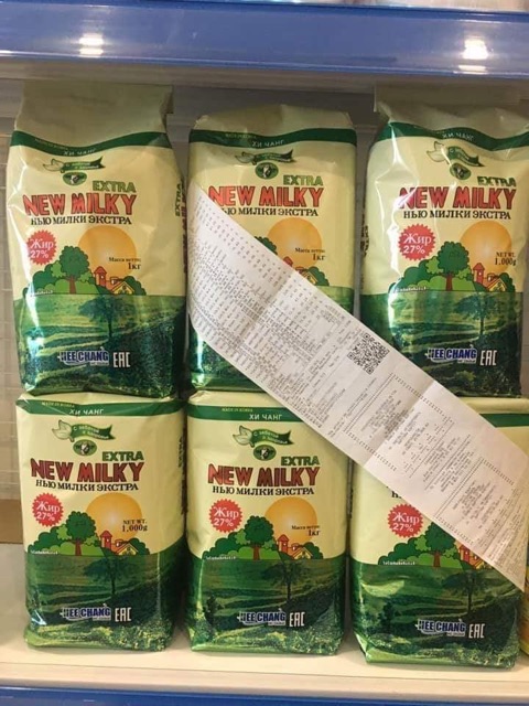 [Mã 267FMCGSALE giảm 8% đơn 500K] (Date 1.2022) Sữa béo Nga New Milky gói 1kg