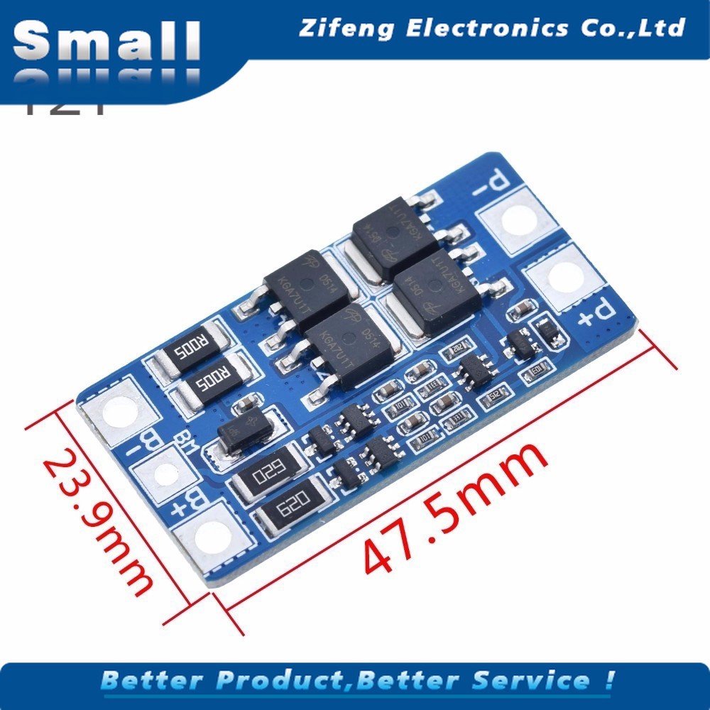 Bảng Mạch Bảo Vệ Pin Lithium 2s 10a 7.4v 18650 8.4v