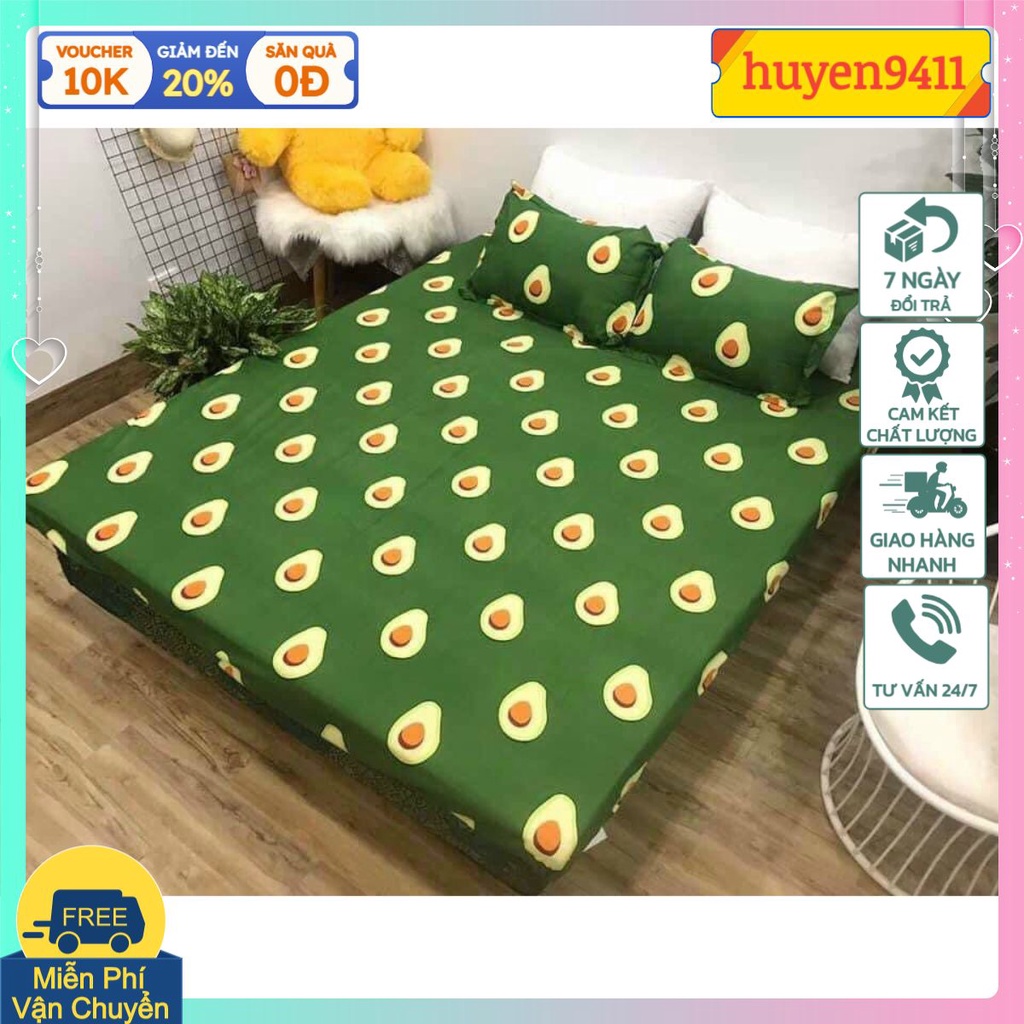 Ga chống thấm cotton hoa văn hàng cao cấp[họa tiết bơ xanh]