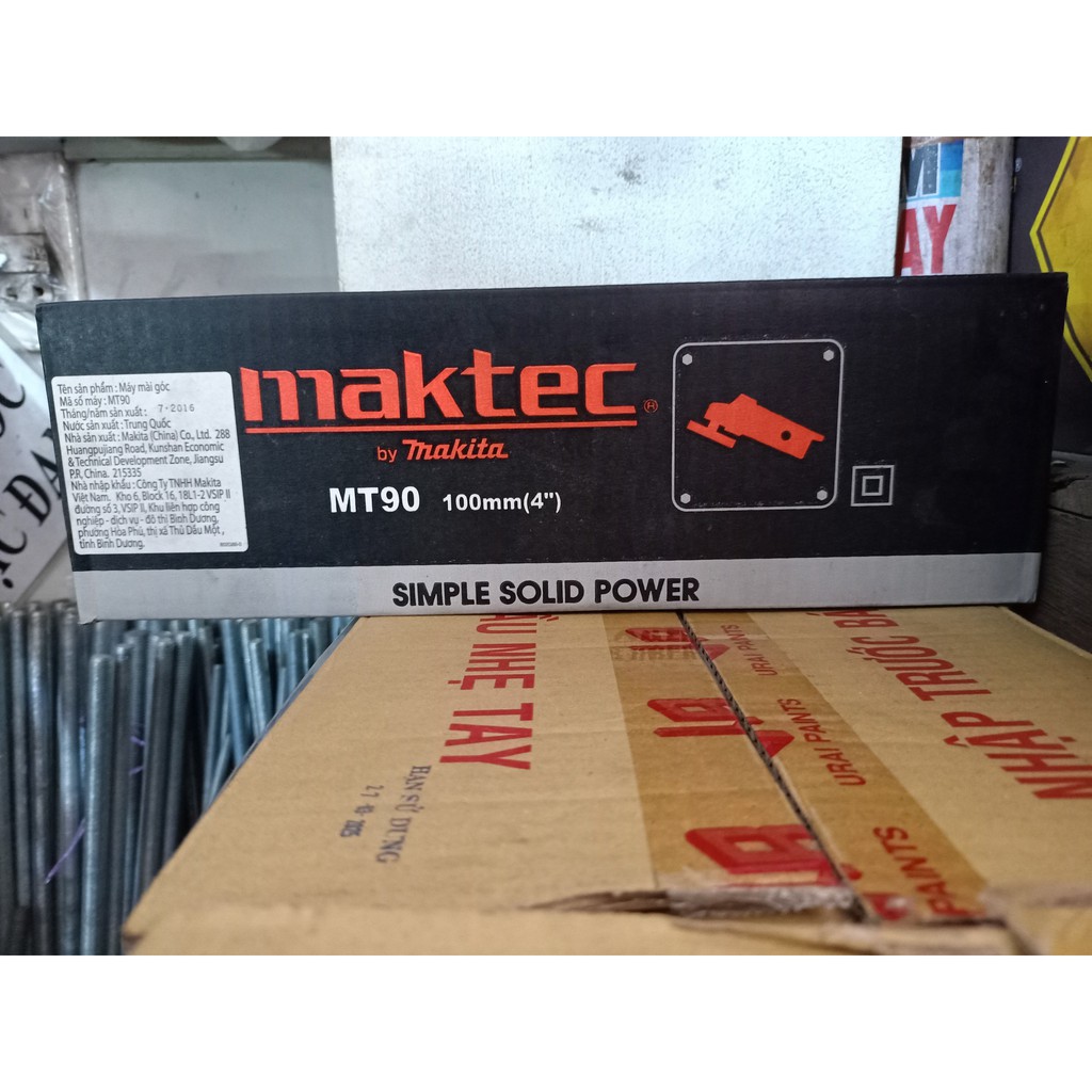 MÁY MÀI GÓC MAKTEC MT90 (100MM/540W/CÔNG TẮC TRƯỢT)