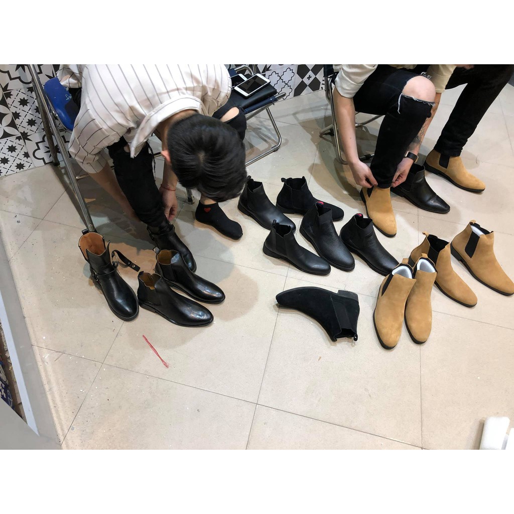 Giày nam Chelsea Boots Cao Cấp Đế Cao Su BẢO HÀNH 12 THÁNG. | BigBuy360 - bigbuy360.vn