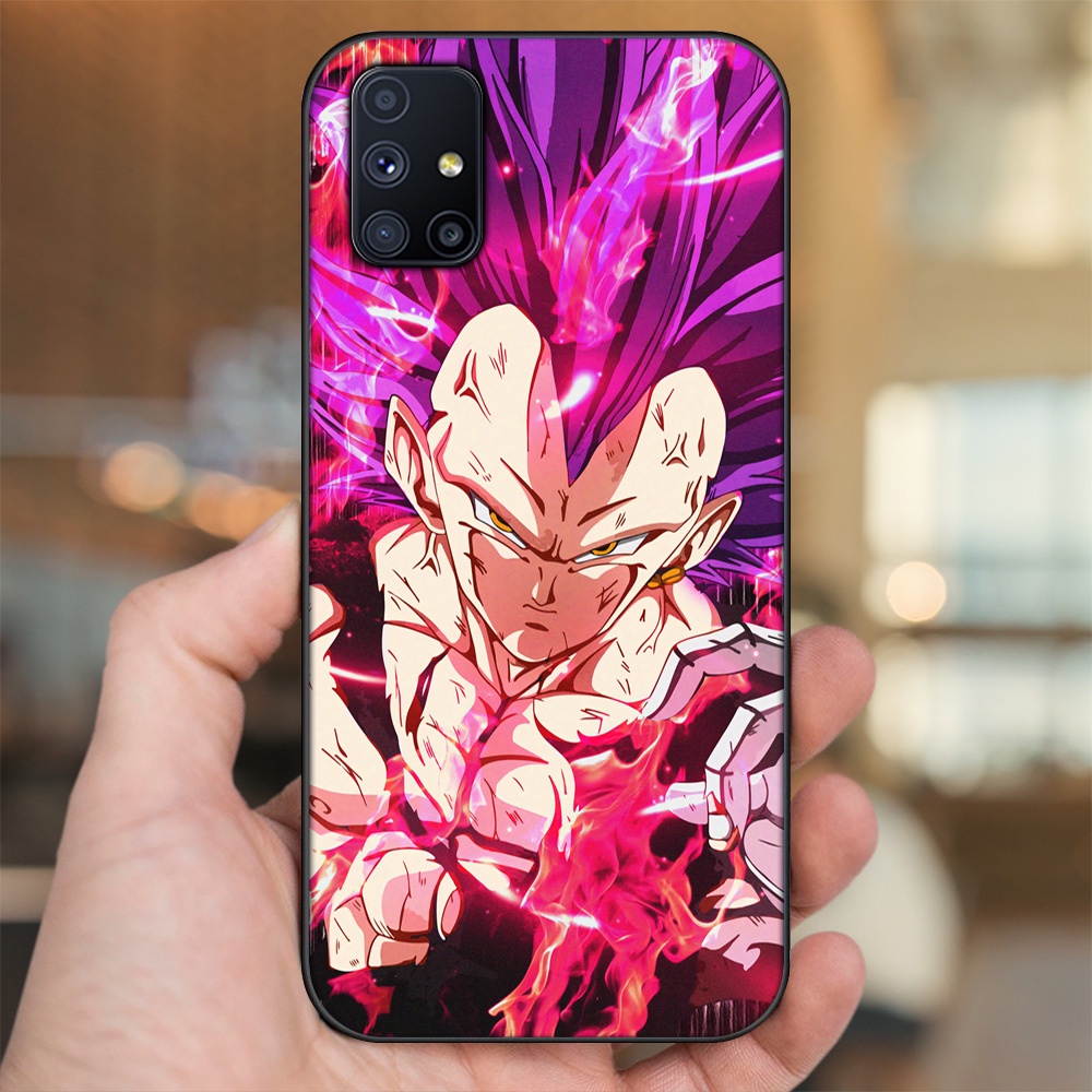 Ốp lưng Samsung M51 viền đen in hình Vegeta Dragon Ball
