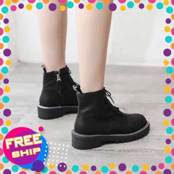 [ORDER BIGSIZE] Boots da cổ ngắn buộc dây full size 35-42 kèm ảnh thật - MT340 HG2703