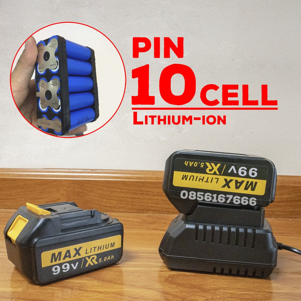 Mài pin thương hiệu Mỹ Dewalt 99V - Máy cắt cầm tay - Mài pin cầm tay - Không chổi than