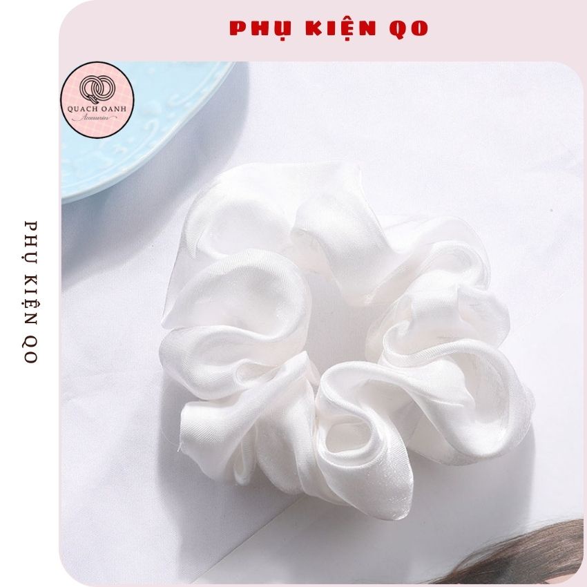 Dây buộc tóc vải scrunchies nhiều màu DBT008