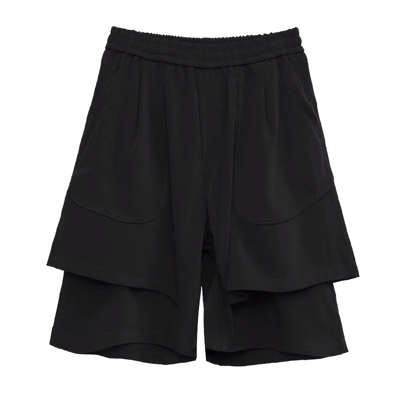 🔥🔥🔥Quần short vải đen 2 lớp cao cấp unisex nam nữ- Quần đùi đen✅ Chất Vải Siêu Mát Siêu Thấm Hút Mồ Hôi
