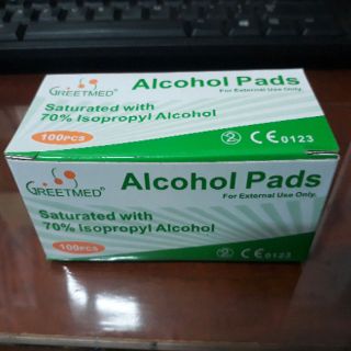 Gạc tẩm cồn - hộp 100 miếng