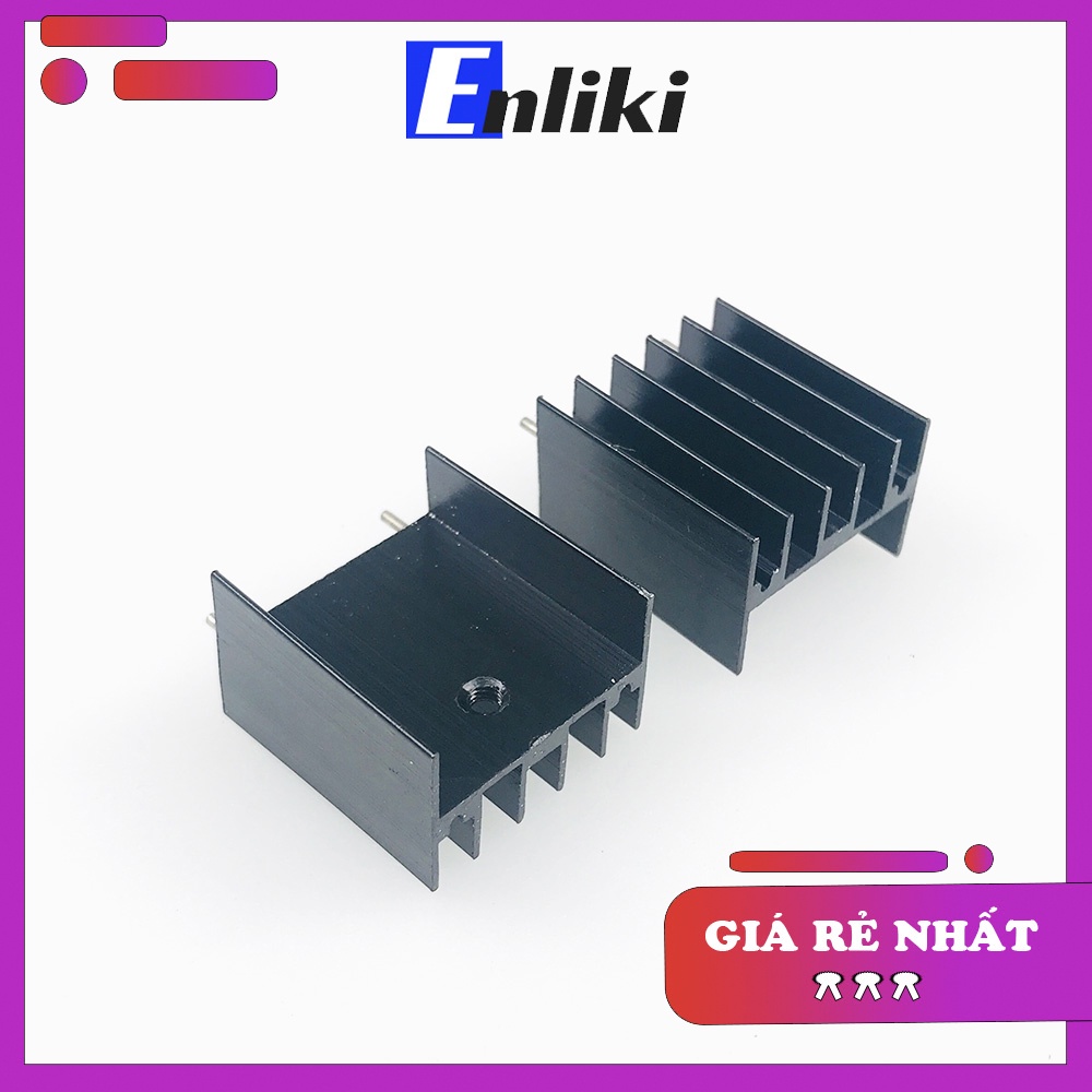 Tản Nhiệt Nhôm TO247 23x16x25mm Đen