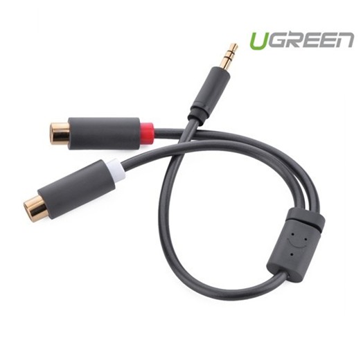 Cáp loa 3.5mm sang 2 đầu hoa sen RCA chính hãng Ugreen 10547