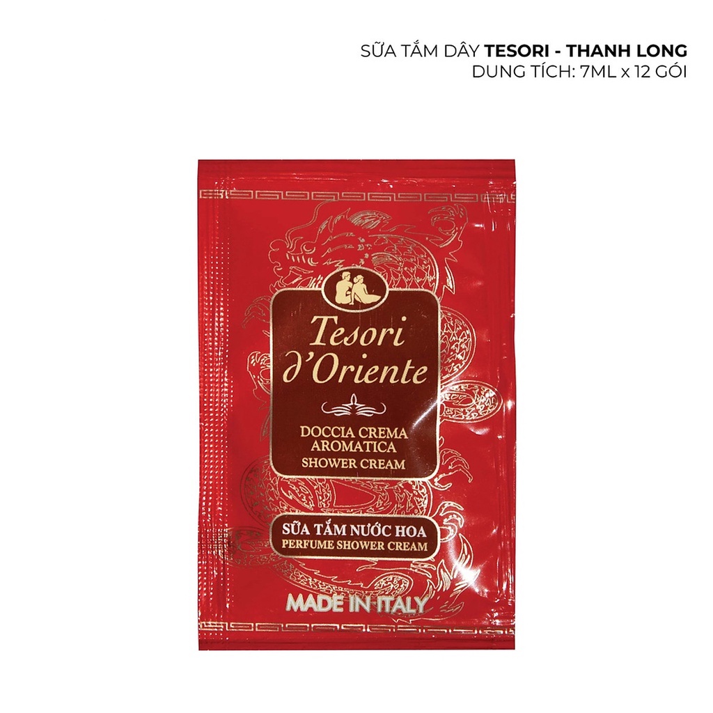 Sữa Tắm Nước Hoa Tesori D'Oriente - Gói Sữa Tắm Xích Ý Dùng Thử Giúp Trắng Da, Cấp Ẩm, Làm Mềm Da 7ml | BigBuy360 - bigbuy360.vn