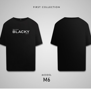 M6 Tee - Áo Thun Basic đen chữ trắng form rộng
