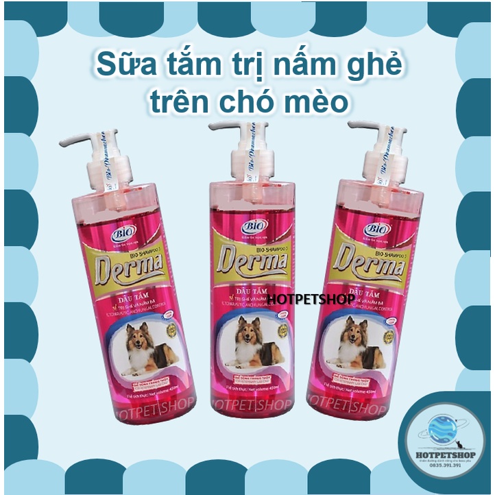 Sữa Tắm Bio Derma Hỗ Trợ Tình Trạng Ghẻ, Nấm Da Chó [150 - 450ml]