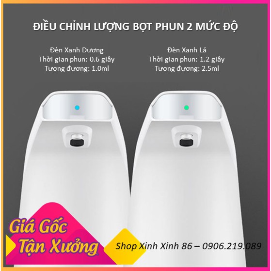 [SẠC USB -TREO TƯỜNG] Máy Rửa Tay Cảm Biến Tạo Bọt Sạc USB Treo Tường - Để Bàn