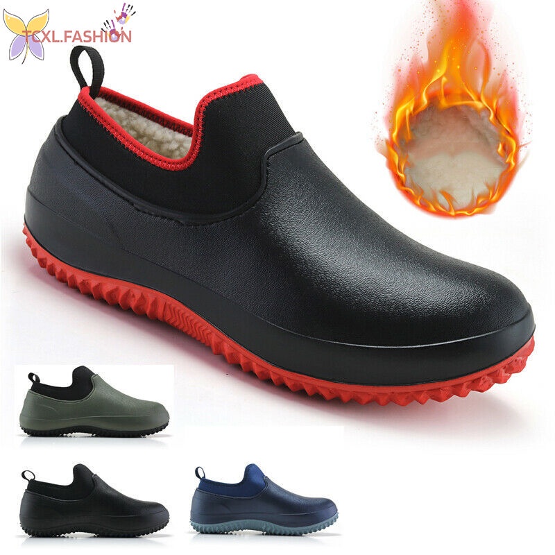 Giày đầu bếp chống trượt/chống mài mòn thời trang mùa đông cho nam nữ