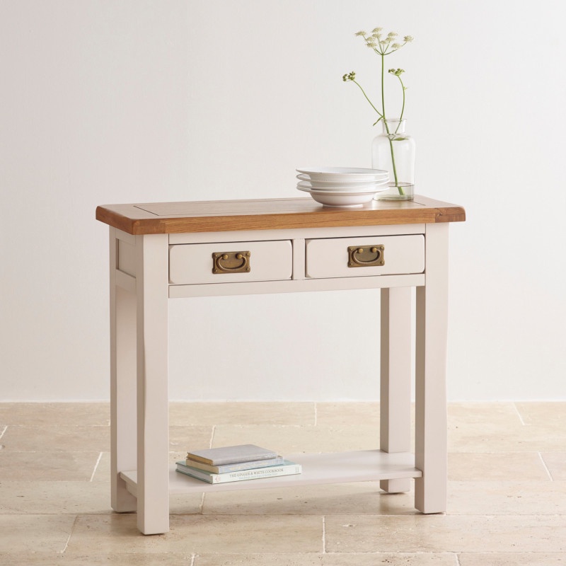 Bàn console 2 ngăn kéo Kemble gỗ sồi IBIE