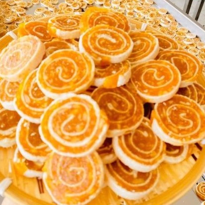 Kẹo mít dừa non cuộn bánh tráng 500g