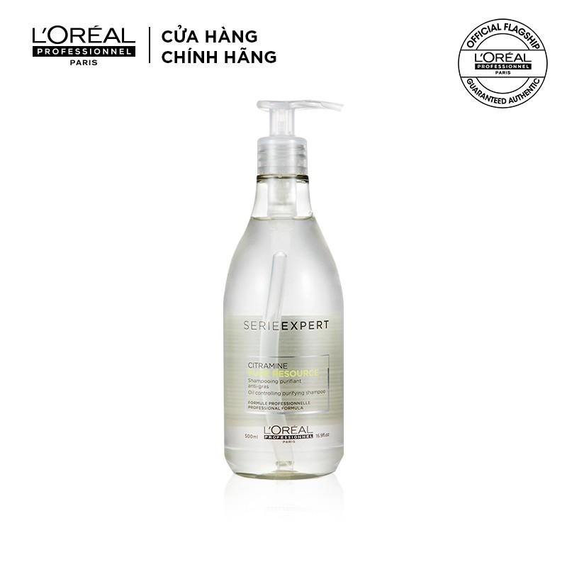 Dầu gội LOreal Professionnel chăm sóc da đầu nhờn Serie Expert Pure Resource 500ml