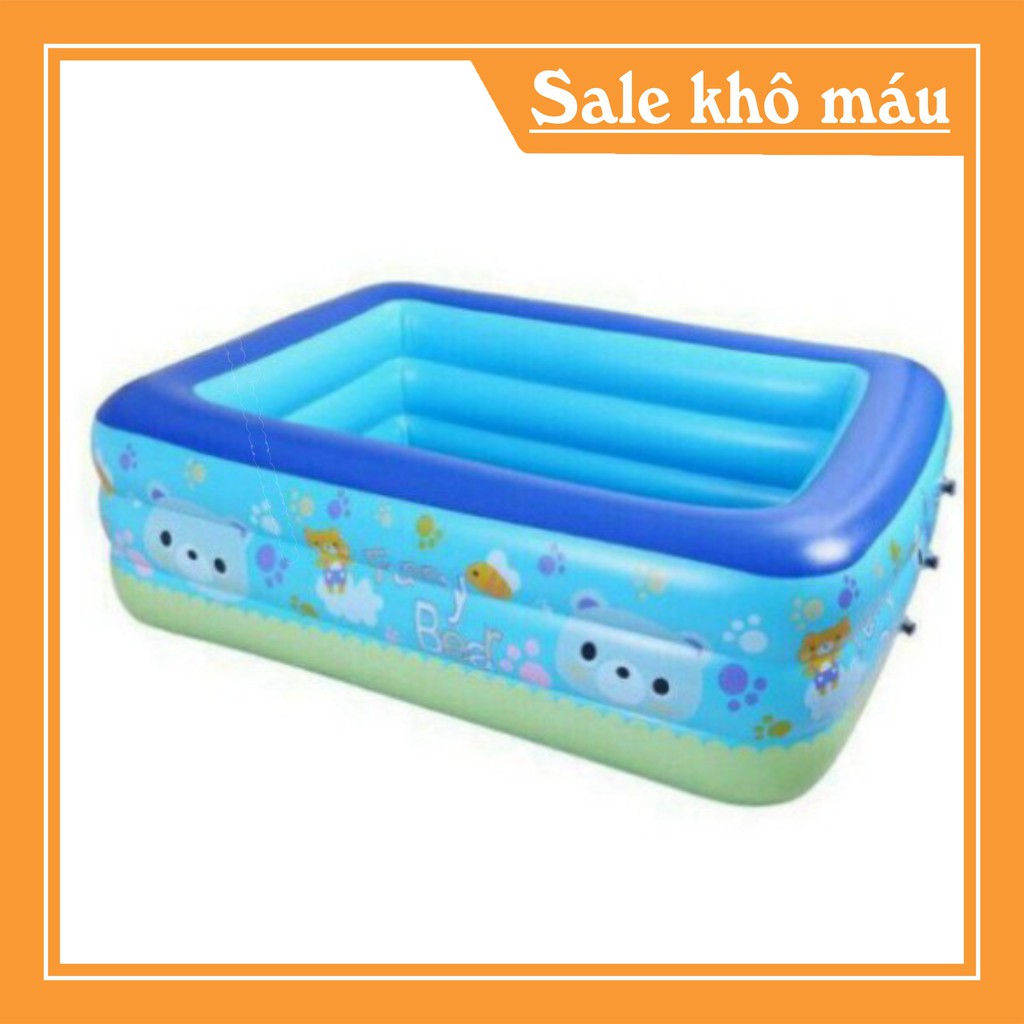 BỂ BƠI PHAO BƠI 1,2M/1,3M/1,5M/1,8M/2,1M CHỮ NHẬT 3 TẦNG