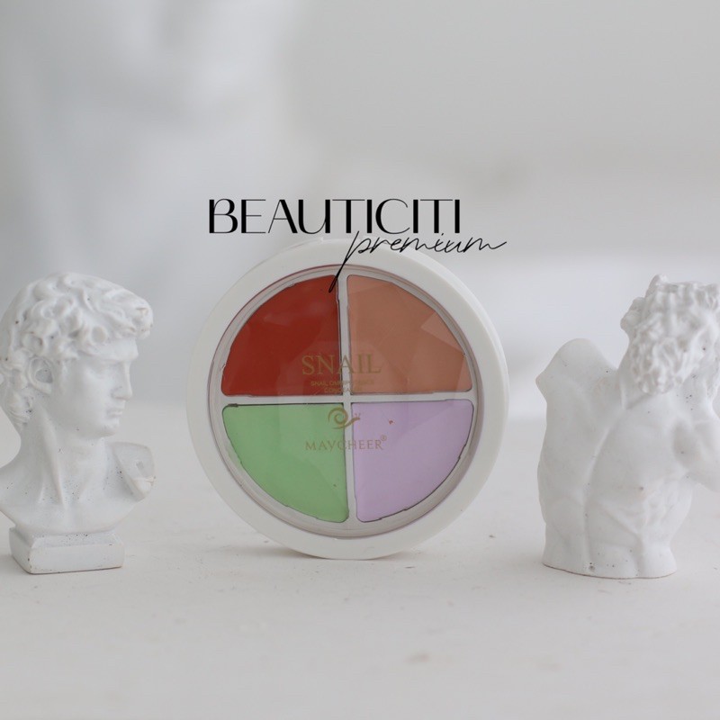 HỘP TRIỆT SẮC SNAIL ESSENCE CONCEALER MAYCHEER 4 Ô | BigBuy360 - bigbuy360.vn
