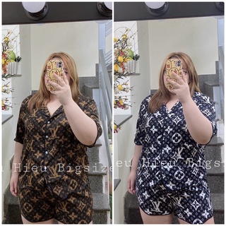 Bigsize - ❤️🔱 pijama đùi tay ngắn lv 🔱❤️