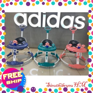 [𝑴𝒂̂̃𝒖 𝒎𝒐̛́𝒊] XE TRÒN TẬP ĐI CHO BÉ CÓ CẦN ĐẨY BABYWALK, XE TẬP ĐI ĐIỀU CHỈNH ĐỘ CAO CÓ NHẠC VÀ ĐÈN