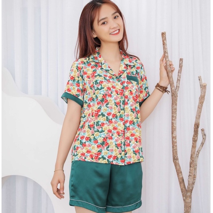 Đồ bộ mặc nhà nữ Pijama Ngắn Thanh Xuân (55-85/90kg) - Hàng thiết kế Mĩm Store