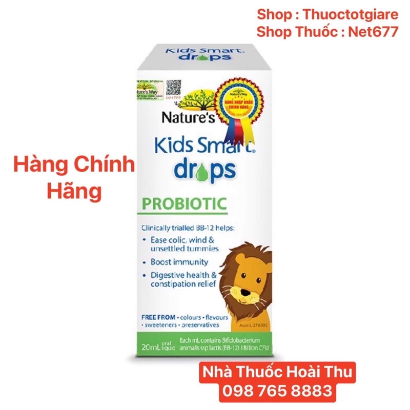 [Chính Hãng] Natural's Kids Smart Probiotic drops - Men vi sinh cho bé (Úc )