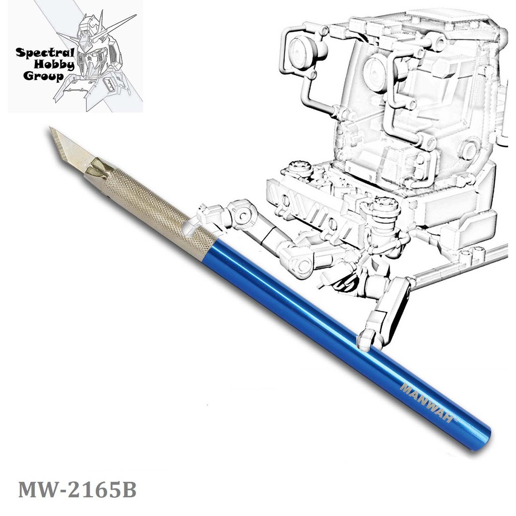 Dụng cụ mô hình - Dao mô hình Knife Metal Metallic holder tool hobby MANWAH