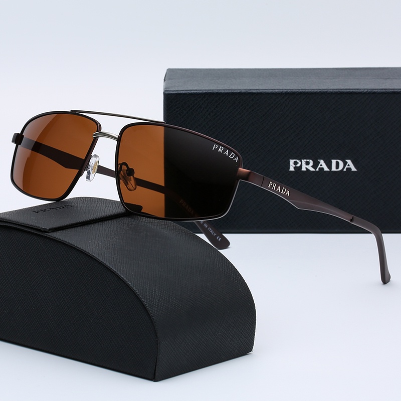 ! Prada! Kính mát phân cực chống tia UV 400 thời trang cho nữ