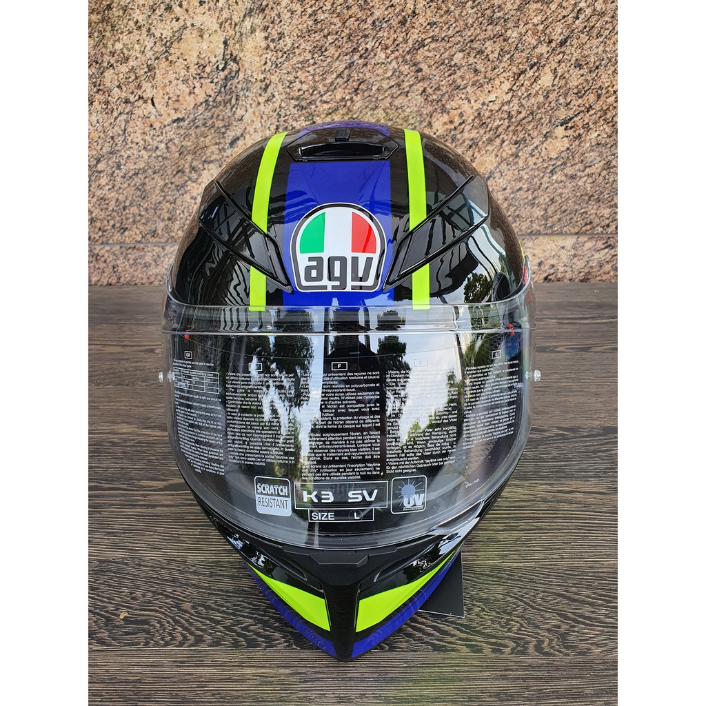 [Mã LIFE1504 giảm 10% đơn 100K] Nón K3 SV AGV ASIA FIT RIDE 46