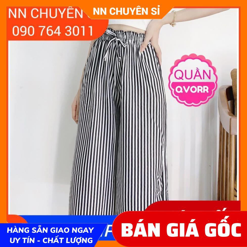 Quần jogger quần ống rộng nữ chất vải mềm mịn lưng thun co giãn thoải mái