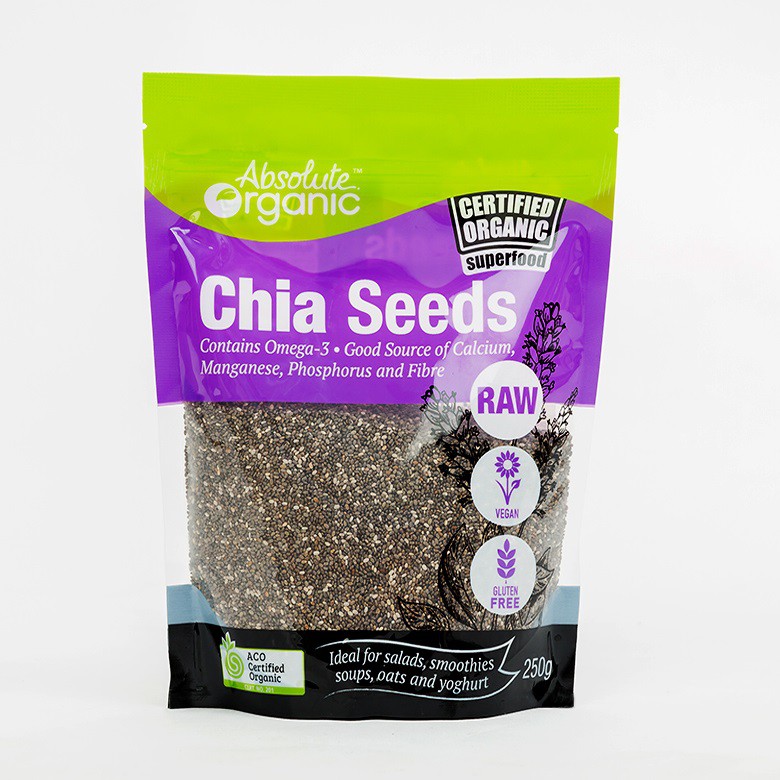 Hạt chia tím chia Seeds nhập Úc túi 250g giảm cân, bổ sung vitamin cần thiết alohatchia