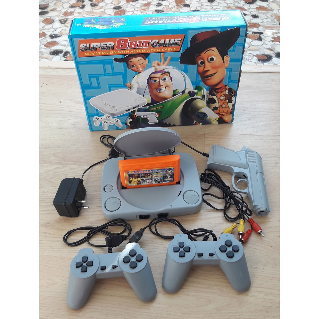 Máy game băng nhựa Super Game 8 bit Kèm băng 500 trò không trùng lập