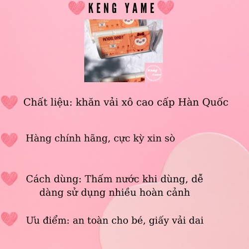 Khăn khô cho bé khăn vải khô đa năng AgelBaby CAO CẤP  công nghệ Hàn Quốc siêu mịn An Toàn