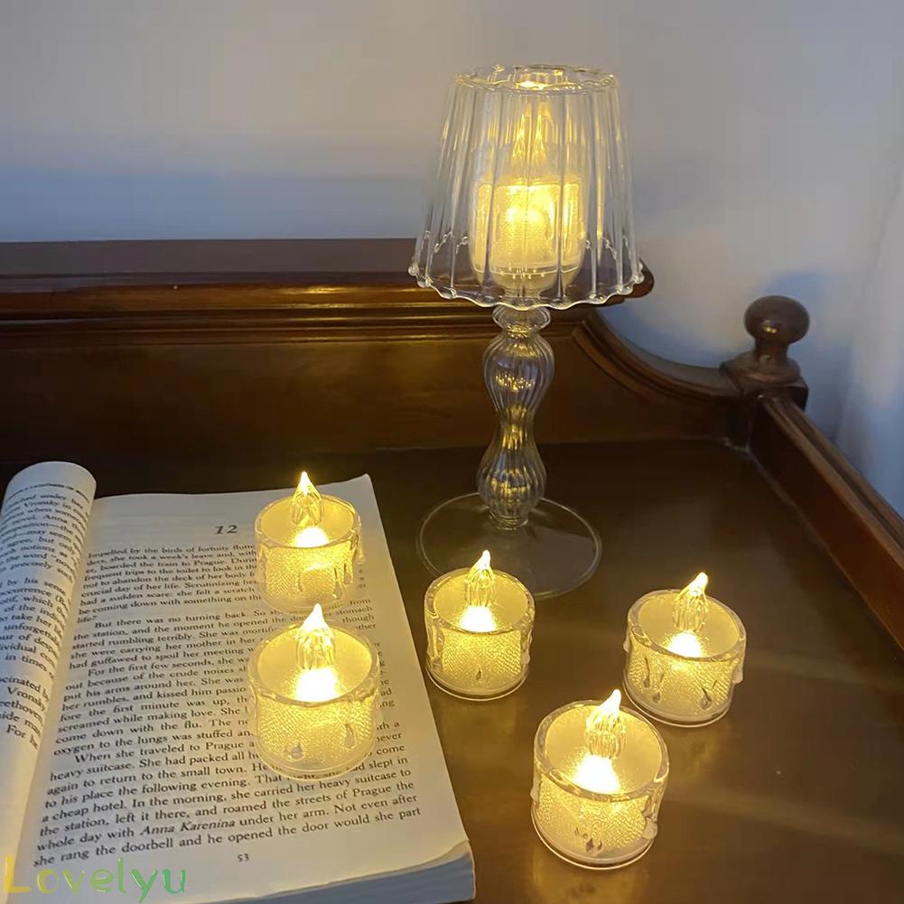 [ FAST SHIPPING ]Christmas Candlestick LED Light Flameless Candle Lamp Xmas Party Home Decor