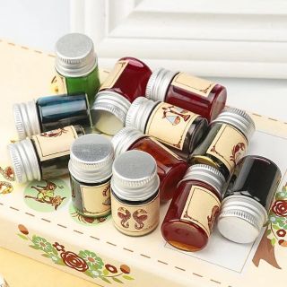 Mực viết bút máy, bút lông - bộ 12 màu
