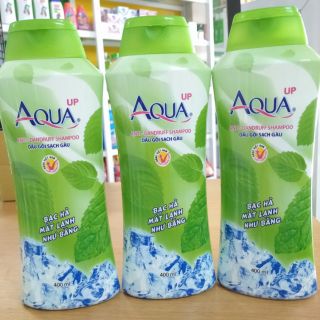 Dầu gội sạch gàu Aqua Up mát lạnh như băng chai 400ml