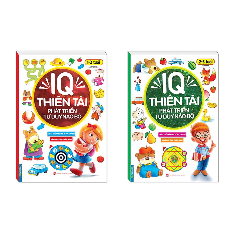 Sách-Combo 2c-IQ thiên tài 1-2 tuổi &amp; IQ thiên tài 2-3 tuổi (Tái bản)