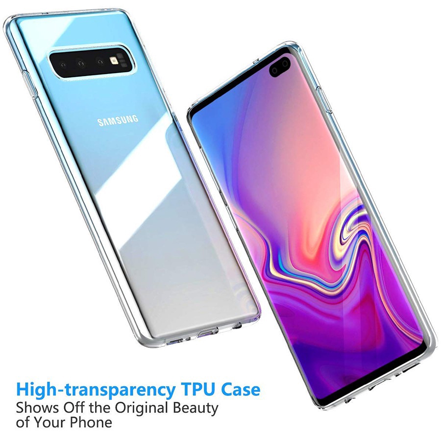cho Samsung Galaxy S10/S10 Plus/S10 Lite Ốp điện thoại silicone TPU mềm mỏng trong suốt | BigBuy360 - bigbuy360.vn