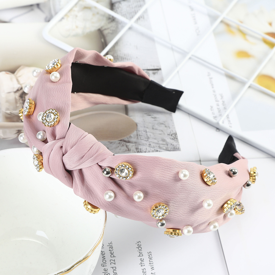 Băng Đô Hợp Kim Đính Đá / Ngọc Trai Giả Xinh Xắn Cho Nữ