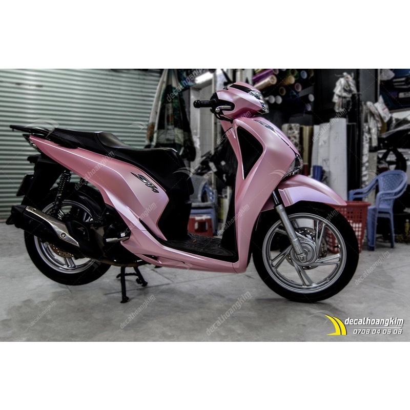 Decal hồng dán xe máy, dán oto,dán đt ,laptop loại đẹp 3 lớp