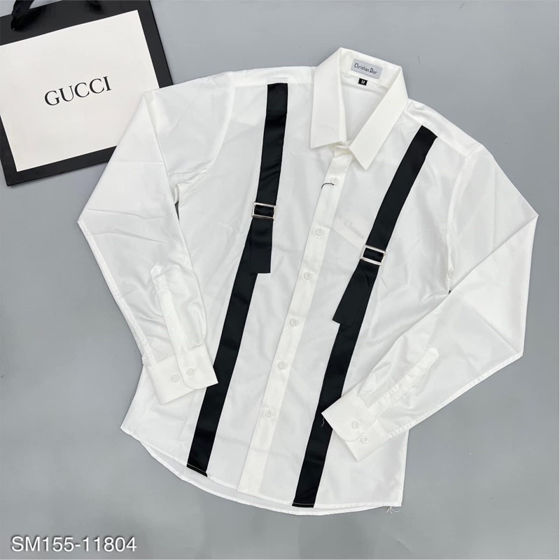 Thời Trang Nam, Sơ Mi Trắng Cầu Vai Đang Làm Mưa Làm Gió%