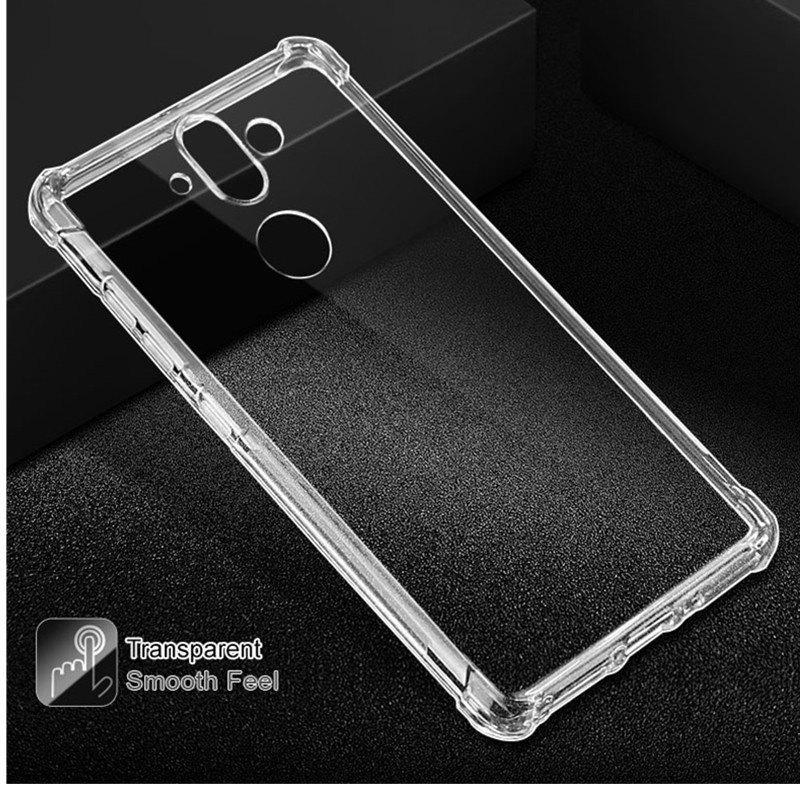 Ốp Lưng Trong Suốt Chống Sốc Cho Nokia 7.1 8.1 6.1 3.1 5.1 2.1 Plus