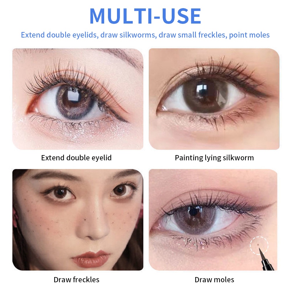 Bút Kẻ Mắt Dạng Lỏng Đa Năng Nhanh Khô Chống Thấm Nước Không Bị Nhòe Tiện Lợi Dành Cho Trang Điểm Mắt To Tròn