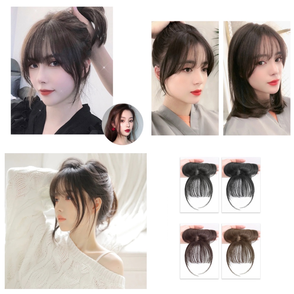 (Hàng Mới Về) Bộ Tóc Giả Tự Nhiên Phong Cách Công Chúa Pháp